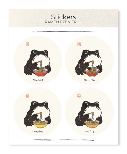 RAMEN EZEN FROG: Sticker Set