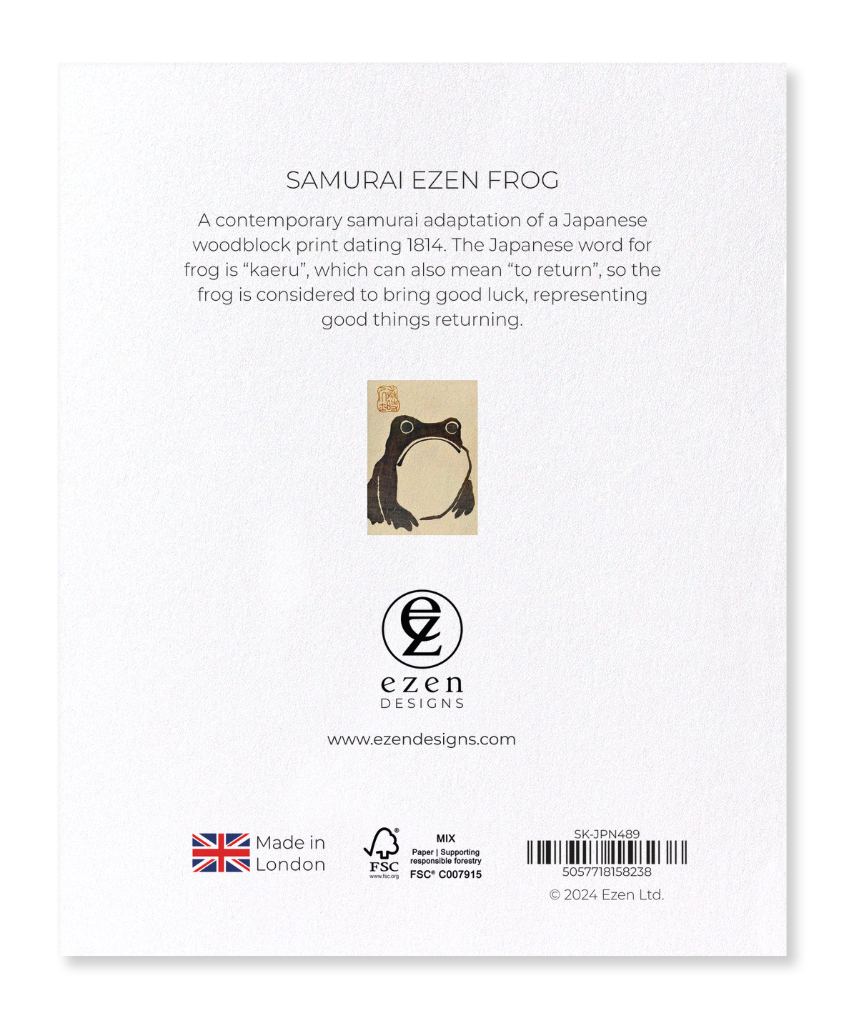SAMURAI EZEN FROG: Sticker Set