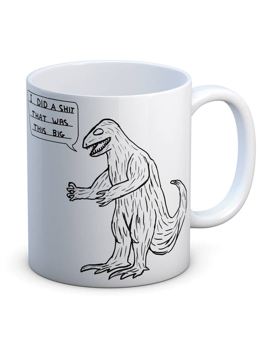 David Shrigley Mug Dinosaur Shit