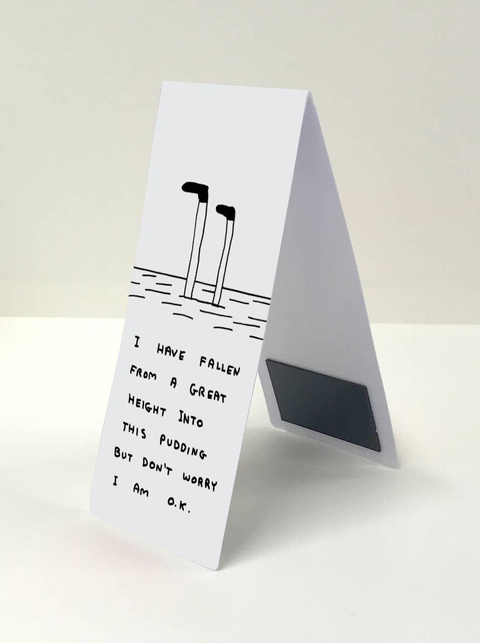 David Shrigley Magnetic Bookmark Pudding