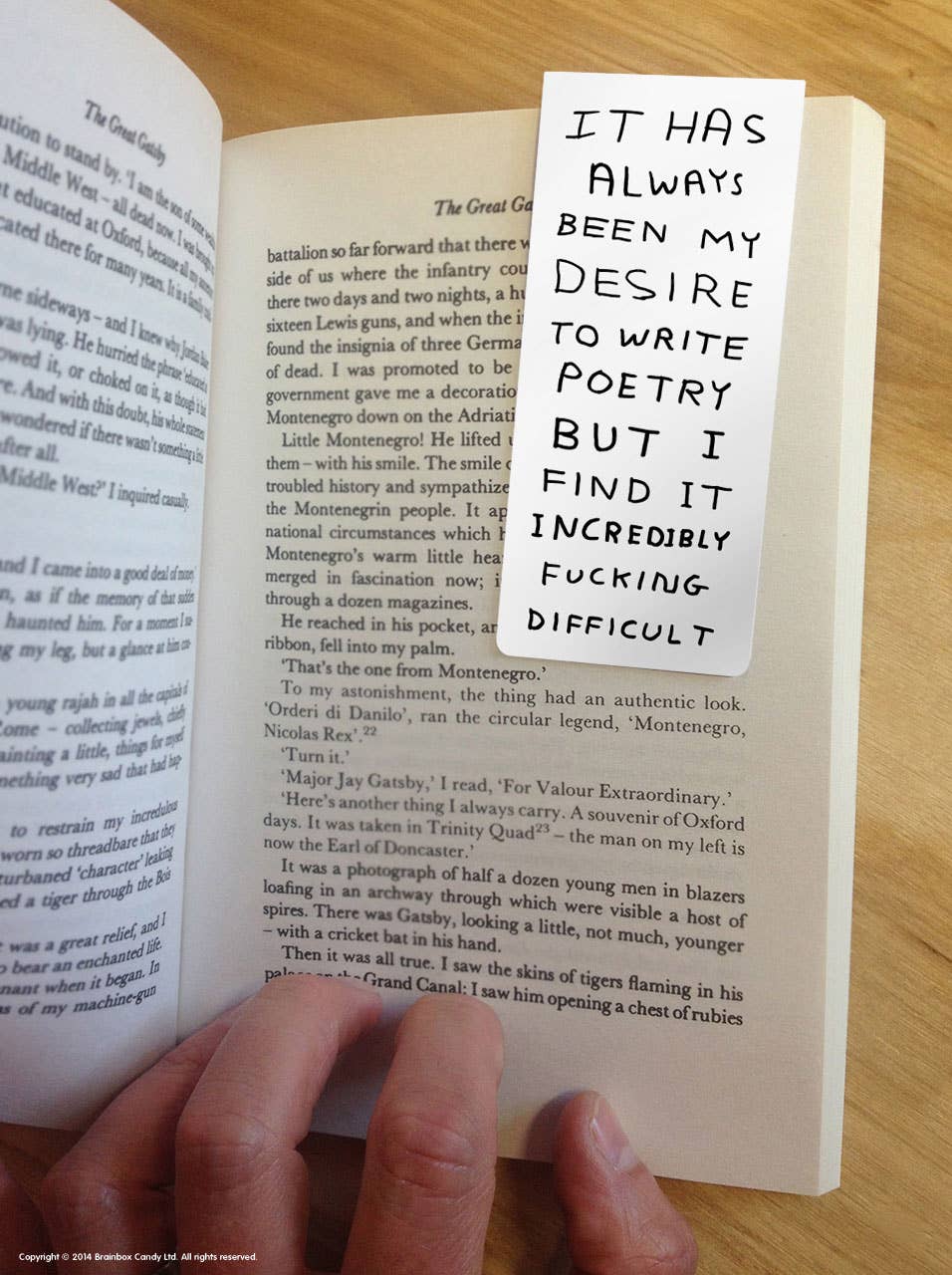 David Shrigley Magnetic Bookmark Write Poetry