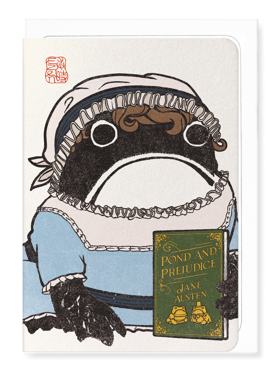 JANE AUSTEN EZEN FROG: Greeting Card