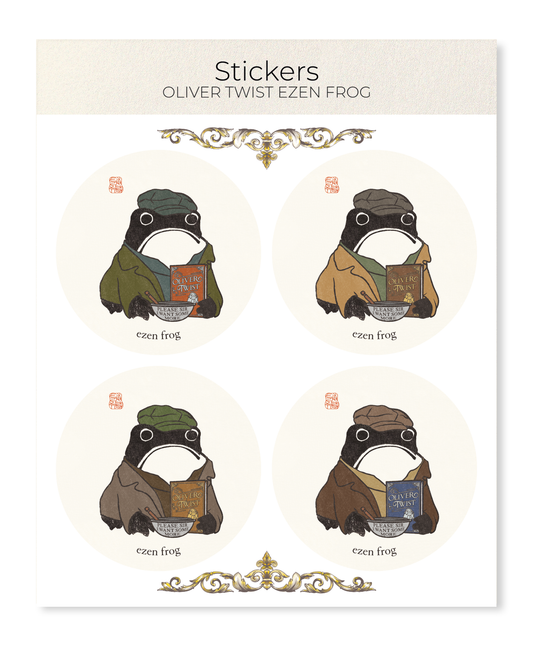 OLIVER TWIST EZEN FROG: Sticker Set