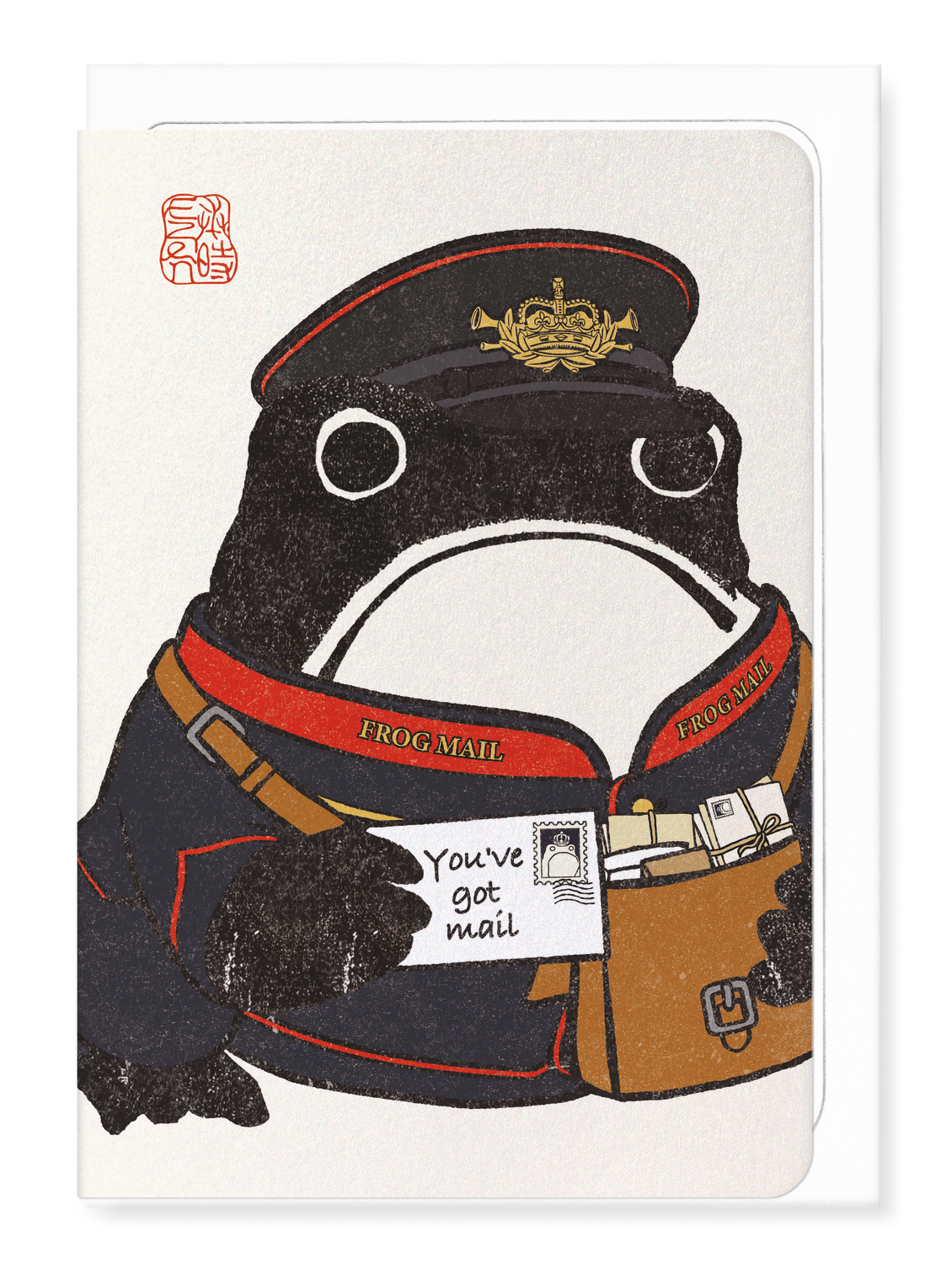 POSTAL EZEN FROG: Greeting Card