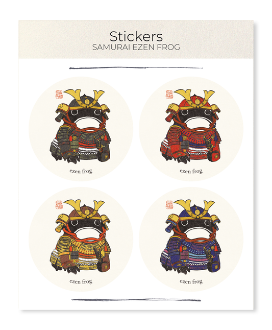 SAMURAI EZEN FROG: Sticker Set