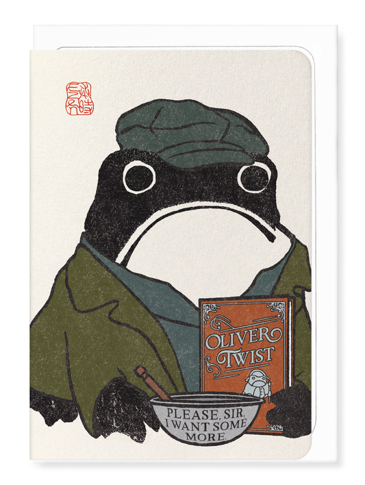 OLIVER TWIST EZEN FROG: Japanese Greeting Card