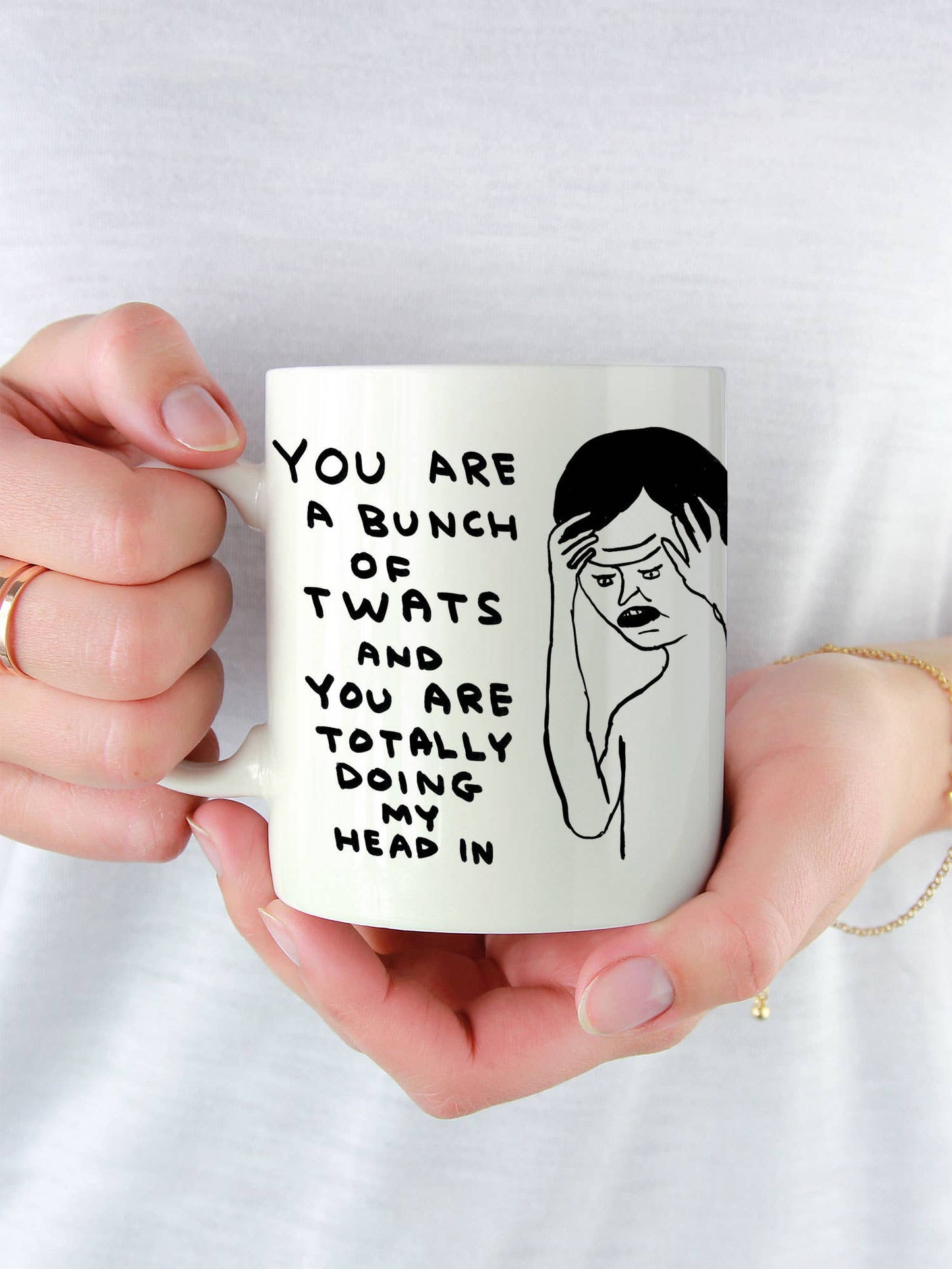 David Shrigley Mug Bunch Of Twats