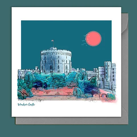 London Windsor Castle Blank Card