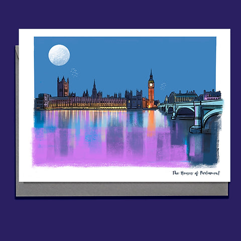The Houses Of Parliament Blank Card