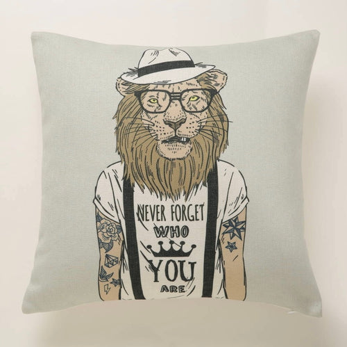Majestic Pride Lion Cushion Cover