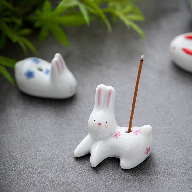 Bunny and Cat Incense Holder