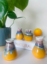Handmade Orange Peel Colour Little Vases