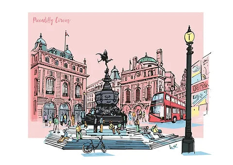 Piccadilly Circus Blank Card