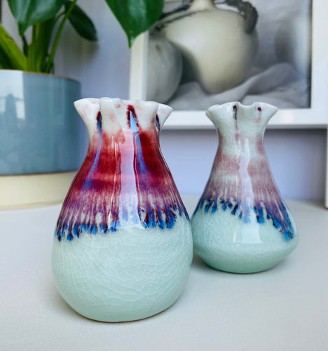 Handmade Ocean Ripple Vases