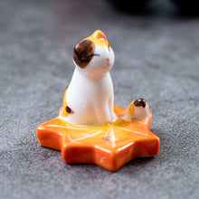 Cat and Bird Incense Holder