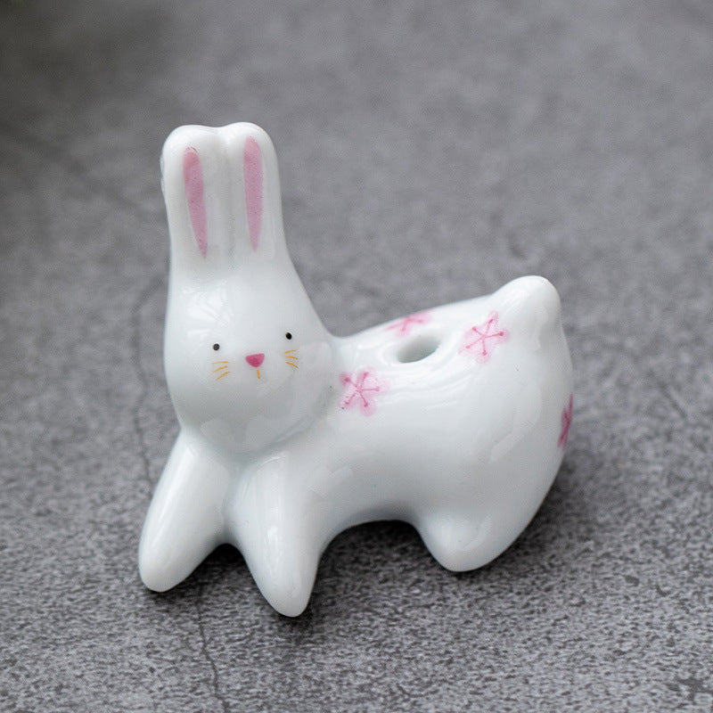 Bunny and Cat Incense Holder