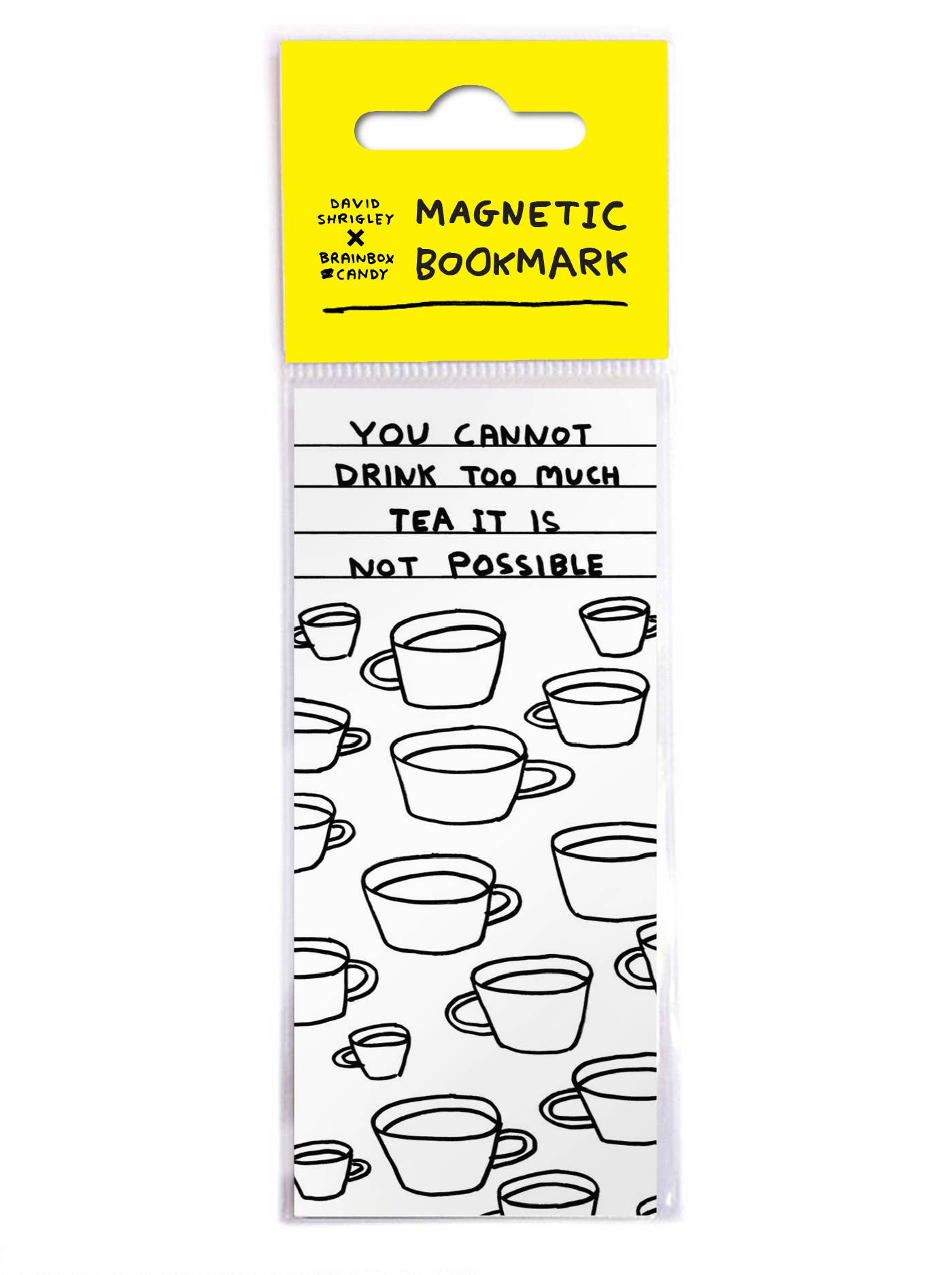 David Shrigley Magnetic Bookmark Too Much Tea