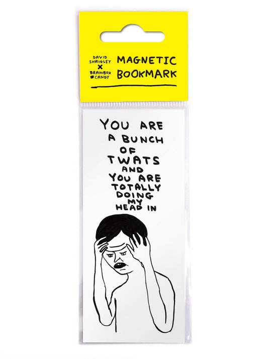 David Shrigley Magnetic Bookmark Bunch Of Twats