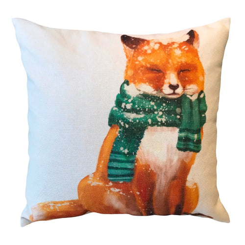 Watercolour Fox Cushion Cover