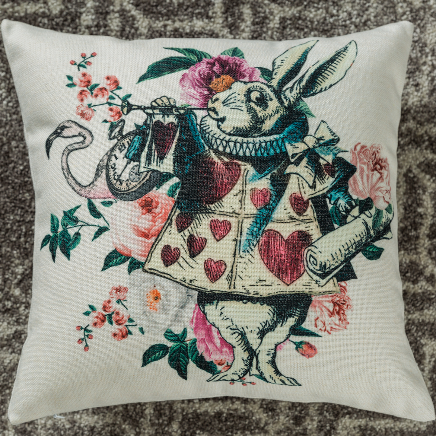 The White Rabbit Cushion Cover