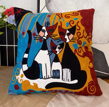 Cats Family Cushion Cover