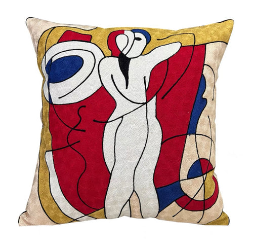 Embroidered Dancer Cushion Cover-Van Gogh