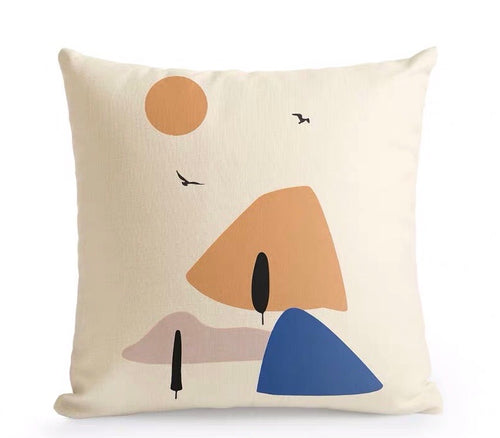 Abstract Landscape Cushion Cover