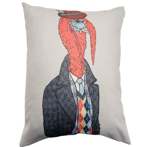 Hipster Turkey Cushion Cover