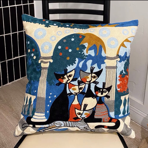 Palace Cats Cushion Cover