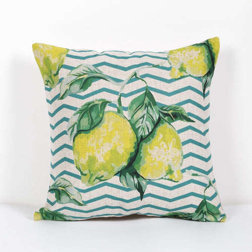 Watercolour Lemon Cushion Cover