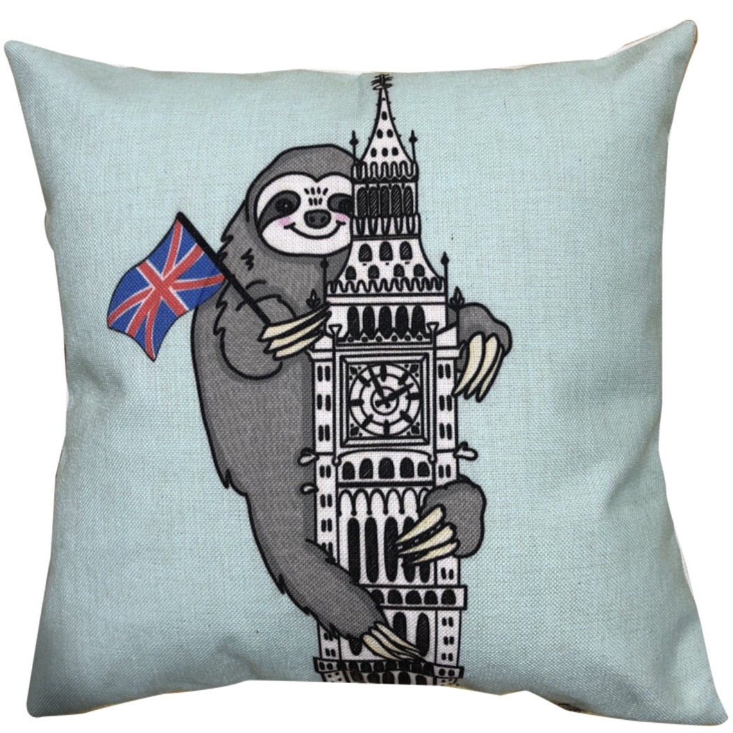 Big Ben Sloth Cushion Cover