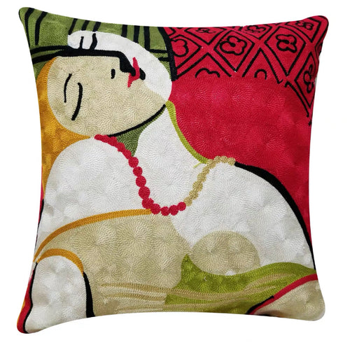 Embroidered Cushion Cover-The Dream