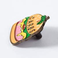 Carbs Burger Enamel Pin