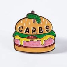 Carbs Burger Enamel Pin