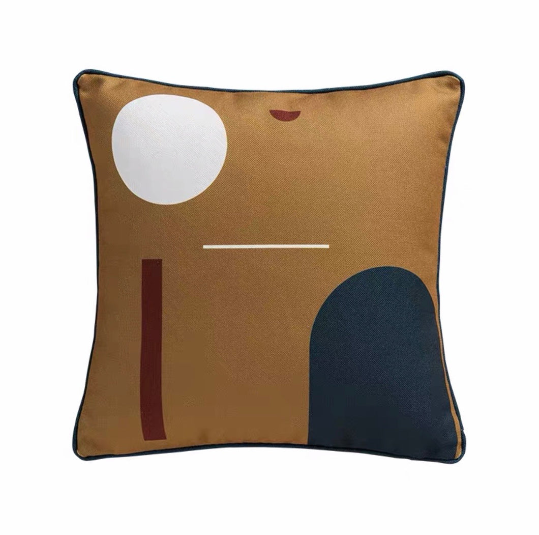 Abstract Graphic-brown Cushion Cover